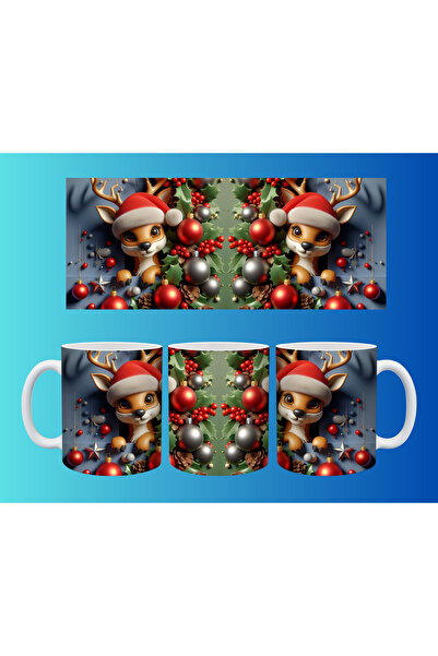 Evion New Year and Christmas Concept Mug – Colorful Custom Print Design