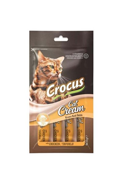 Crocus Tavuklu Sıvı Kedi Ödül Maması 15 gr x 4 Adet