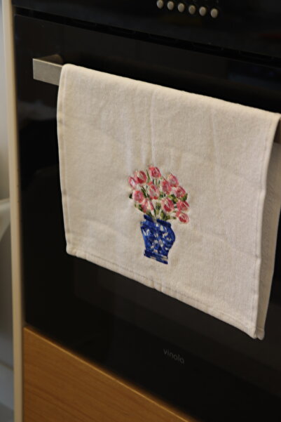 EKKE HOME منشفة مطبخ بلون أزرق وأبيض