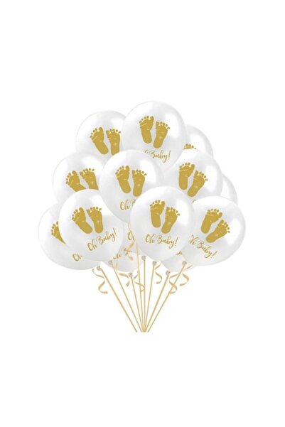 Domi Party & Gifts Set 20 baloane latex print talpite, mesaj Oh Baby, botez, ...