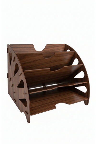 Simux Sunrise Masaüstü Ahşap Dosyalık- Çok Amaçlı Organizer