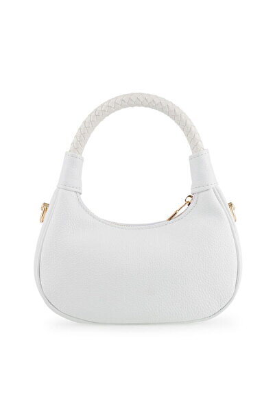 Bilik Deri Mini geantă albă pentru femei BLM 7560-R