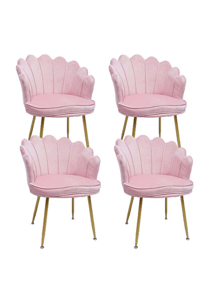 buz Set scaune de bucătărie/din catifea - Carcasă ergonomică, cadru metalic (...