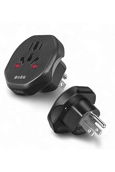 Axe Tools Universal Amerikan Tipi Priz Dönüştürücü – Avrupa Fişi ABD Fişine Çevirici Adaptör