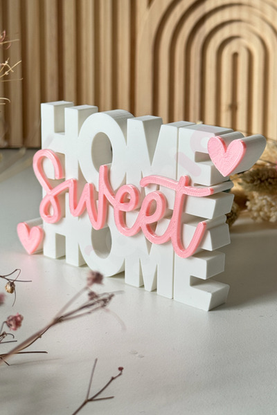 figurio Home Sweet Home Yazılı Ev Dekoru