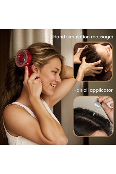 Generic 2 in 1 Scalp Massager with Oil Applicator, Electric Hair Massaging Comb