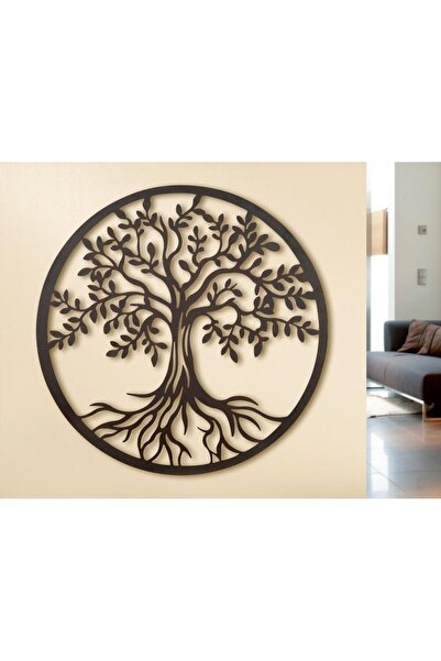 buz Metal wall decoration for living room, antique Tree of Life, 60 x 60 cm