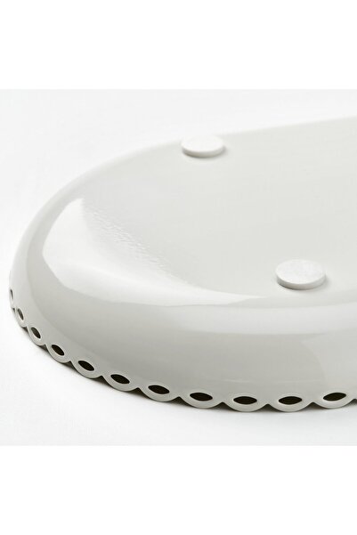 IKEA TURTURDUVA Candle dish, off-white, 45 x 17 cm