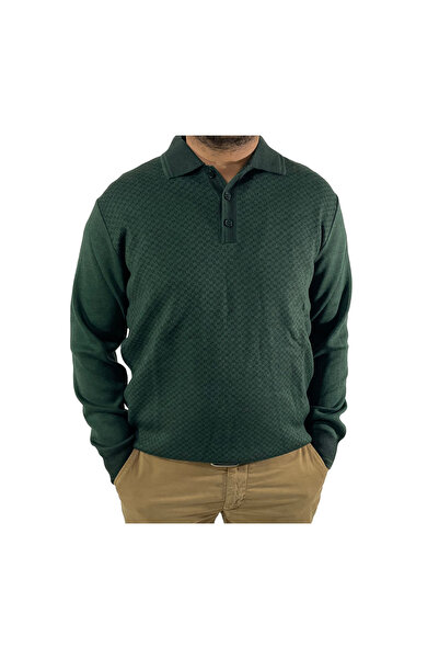 dcn giyim 1985 Fire Steel Knitted Patterned Sweater-10233