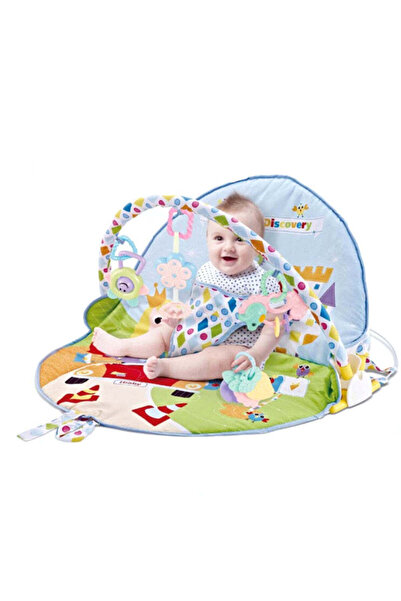 buz Centru de activități 2 în 1 – Covoraș de joacă cu plasă de țânțari, pătur...