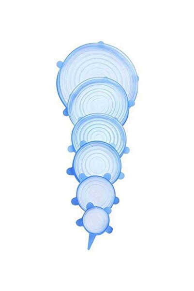 Generic 6 Pack Silicone Stretch Lids Reusable Silicon Lids Overs Food Saver Covers Multicolour