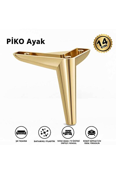 İMT AKSESUAR Piko 14 cm (4 Pieces) Sofa Base Tv Unit Bedroom Console Children's and Teenager's Room Leg