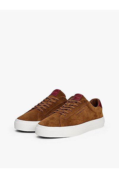 Tommy Hilfiger PREMIUM DRESS CUPSOLE SUEDE Erkek Kahverengi Spor Ayakkabı - FM0FM05573