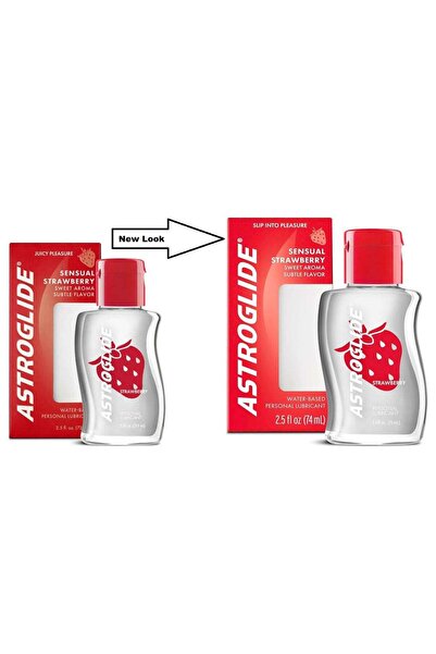 ASTROGLIDE 2 Pieces of Water-Based Lubricant - Strawberry Liquid