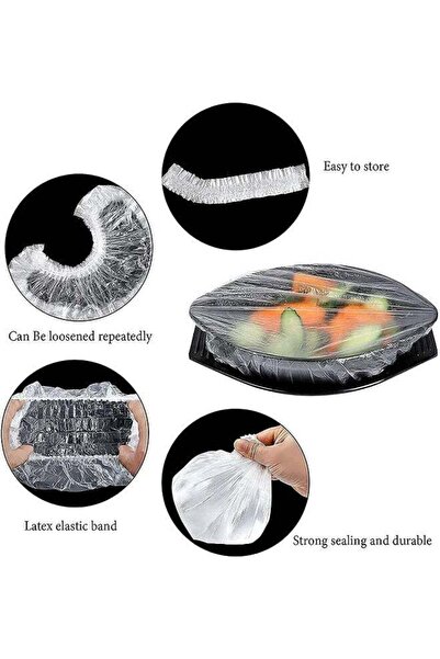 Generic 300 Pcs Fresh Keeping Bags, Disposable Food Cover, Reusable Elastic Food Storage Covers, Elastic St