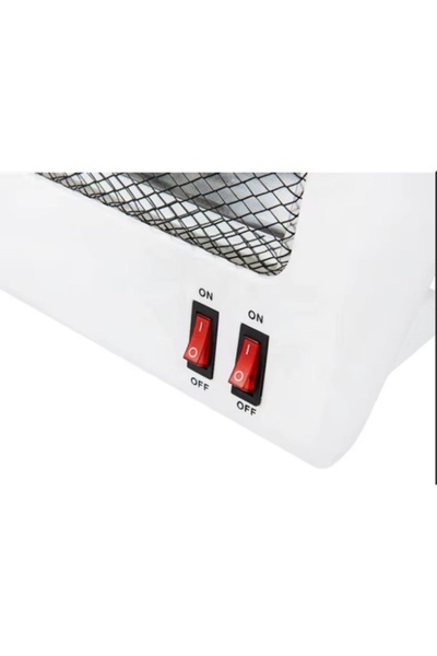 Razo Electric Desk Heater 800W with Halogen Elements, 2 Power Levels & Tip-Over Protection