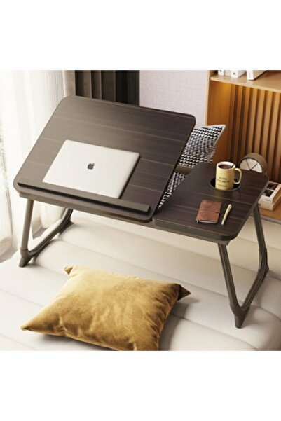 Razo Masă reglabilă pentru laptop – Blat rabatabil în 5 poziții, pliabilă, su...