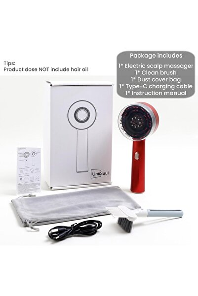 Generic 2 in 1 Scalp Massager with Oil Applicator, Electric Hair Massaging Comb