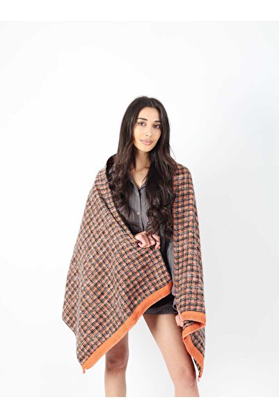 Ş&A BOUTIQE Stylish Use Cotton Polyester Shawl-Brown