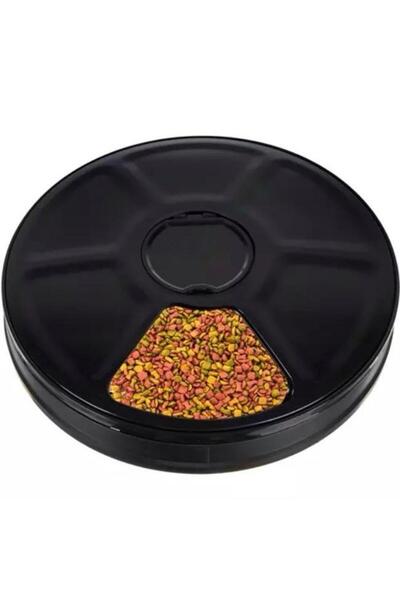 KESNUP Automatic animal feeder, 6 compartments, Black