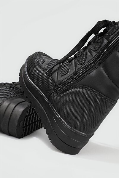 GÜLERSHOES Garantili Su Geçirmez Sıcak Kürklü Kaymaz Taban Fermuarlı Kız Çocuk Bot 31-32-33-34-35 Numara