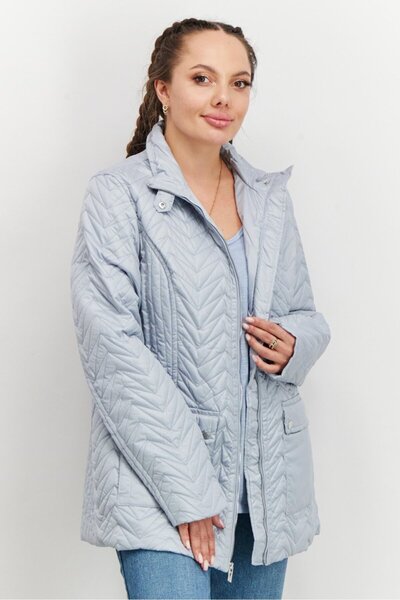 VIA SPIGA Women Quilted Puffer Jacket, Moonstone