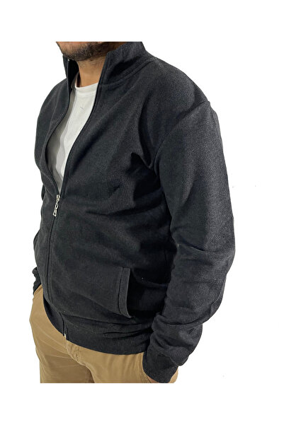 dcn giyim 1985 Men's Thessaloniki Zippered Cardigan-1299