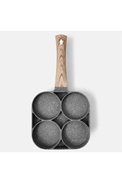 Generic Multi egg Frying pan, Non-stick with 4 Holes, Fried Poached Egg Burger Steak Pan, Breakfast Skillet