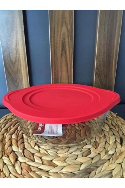 Paşabahçe Small Borcam Pot with Silicone Lid Microwave Boron Glass Pot 840Cc Single Borcam Pot