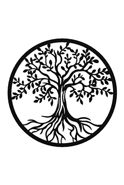 buz Decorațiune metalică de perete, Arborele Vieții antic, 75 x 75 cm