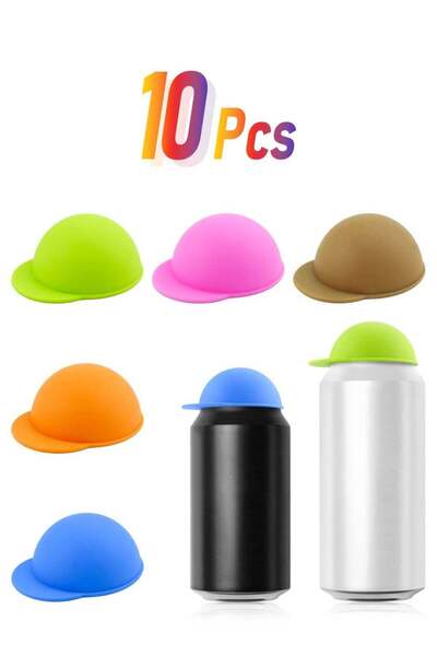 Generic SYOSI Cute Silicone Soda Can Lids, Reusable Can Covers, Can Caps, Can Topper, Can Saver, Can Stoppe