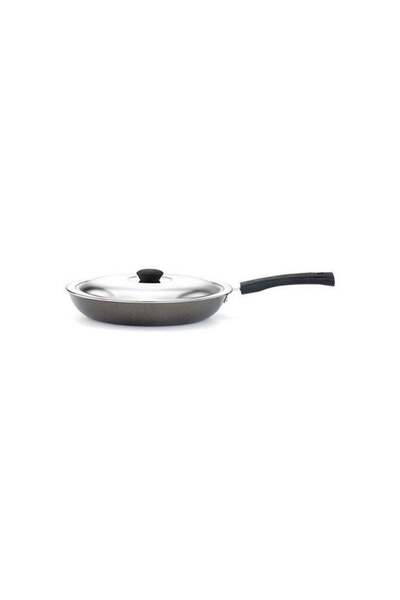 Generic Mithra Non-Stick Fry Pan With Lid Silver 220mm