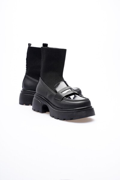 Mubiano Women's Socks Boots Knitwear Black Boska