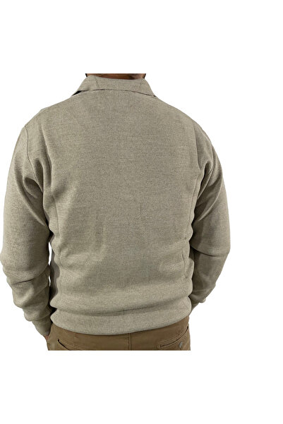 dcn giyim 1985 Fire Steel Knitted Polo Collar Sweater-1023