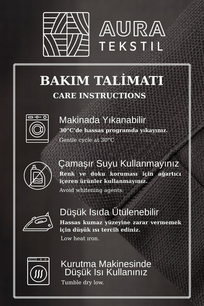 Fluiana Natural Linen Background Curtain 100% Linen | Anthracite Color Frequent Pleats 1/114