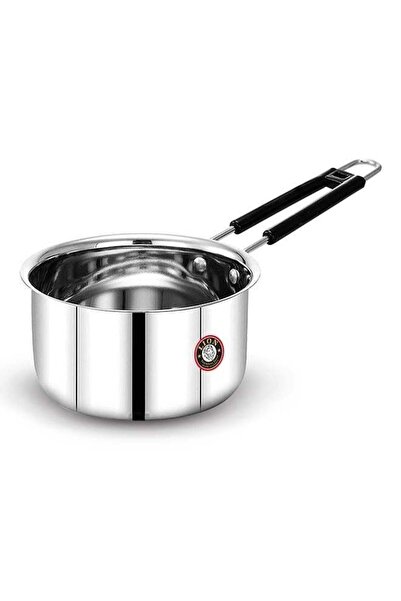 Generic Lion Lion Stainless Steel Sauce Pan â€“ 2.5 Ltr, 18.5 cm, Flat Bottom, Heat-Resistant Handle with H
