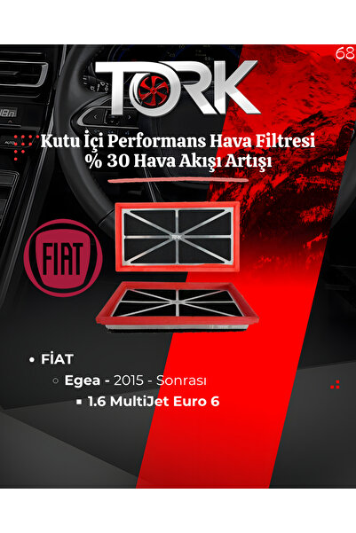 TORK Fiat Egea 1.6 Multijet Kutu içi Hava Filtresi