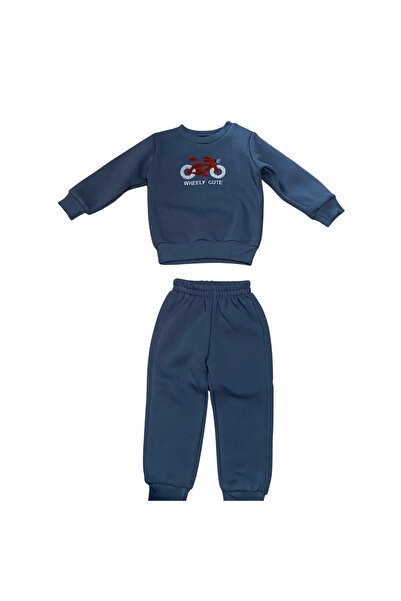 OEM Σύνολο φόρμας με μπλούζα με τύπωμα "Wheely Cute" και άνετο παντελόνι