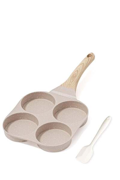 Generic Egg Omelette Pan, 4-Cup Nonstick Granite Omelette Skillet Breakfast Frying Pan Egg Cooker Suitable