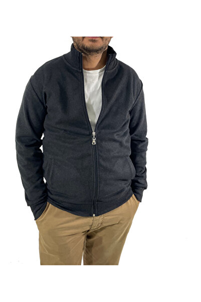 dcn giyim 1985 Men's Thessaloniki Zippered Cardigan-1299