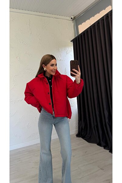 elif teke Viral Puf Mont Red