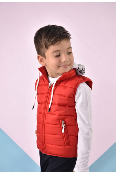 KAMİKAM Hooded , High-Quality Fiber Vest (It Is Small in Size, We Recommend You to Buy One Size Up.)
