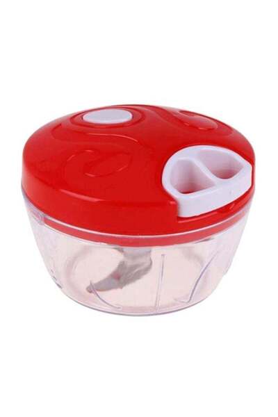 Generic مفرمة طعام متعددة الوظائف من سيثيريا، أحمر/شفاف/أبيض، 12.5×8.5×8 سم