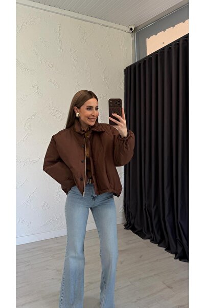 elif teke Viral Puf Mont Brown