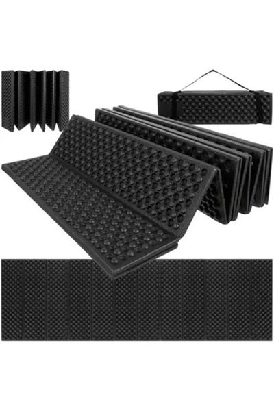 KESNUP Saltea pliabilă din spumă, 180 x 60 x 2 cm, Negru