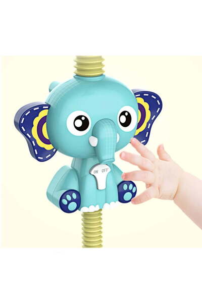 buz Jucărie de baie pentru bebeluși și copii cu 4 ventuze, tip duș, 36+ luni, galbenă