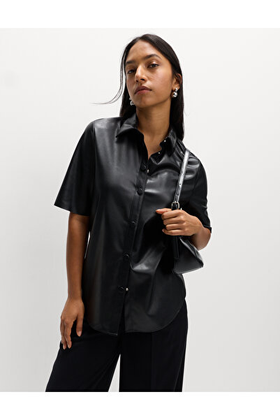 Marks & Spencer Suni Deri Gömlek