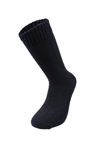 Bolero Men's Wool Towel Winter Socks Navy Blue