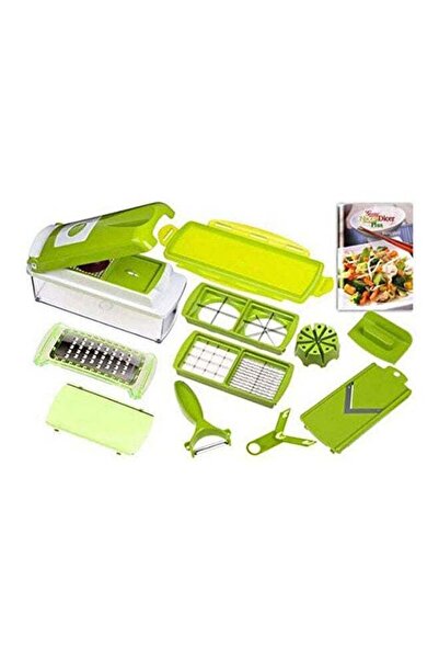 Generic مفرمة طعام متعددة الاستخدامات من نايسر دايسر، باللون الأخضر