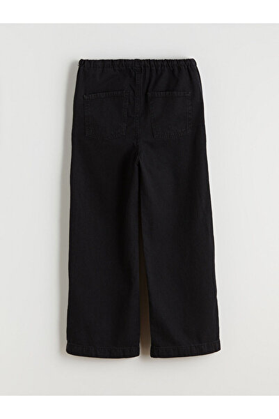 LC Waikiki Black Wideleg Girl's Jean Pants